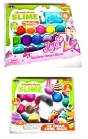 2 Sets : Nickelodeon Slime Rainbow Dream Slime AND Ice Cream Swirl Craze - NEW