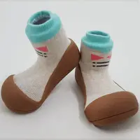 在飛比找momo購物網優惠-【Attipas】韓國Attipas學步鞋-褐底紳士
