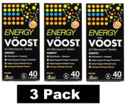 120 x VOOST Energy Orange and Mango Effervescent Tablets (3 x Pk40) NEW