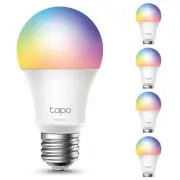 5-Pack TP-Link Tapo Smart Light Bulbs, 16M Colors RGBW, Dimmable, Alexa A19 60W