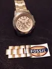 Women’s New Authentic FOSSIL Modern Courier Chronograph RoseGold Tone Watch