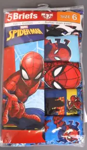 Spider-Man Boys Underwear Pack of 5 Briefs Size 6
