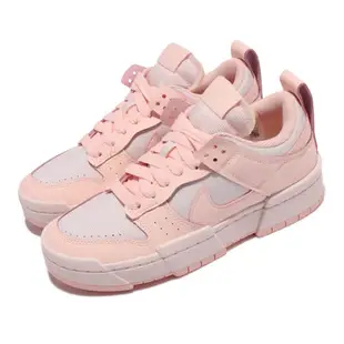 Nike 休閒鞋 Dunk Low Disrupt 女鞋 解構 厚底 泡棉鞋舌 舒適 球鞋穿搭 櫻花粉 白 CK6654-602 CK6654-602