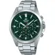 CASIO 卡西歐 EDIFICE 簡約運動風三眼計時手錶-綠 EFV-630D-3A