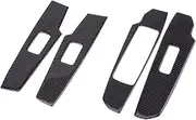Car Carbon Fiber Texture Solid Window Switch Button Panel Cover Trim for - IS250 IS350 2014 2015 2016 2017 2018 Trim Interior