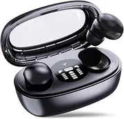 Sonicefit Wireless Earbuds Smart Headphones, Bluetooth 5.3 Wireless Mini Earbuds for Sleeping, Invisible Sport Earbuds, Noise Cancellation Side Sleeper Earbuds with Fast Charging Case (Black)