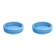 2x Intex Crystal Blue Kids Inflatable Swimming Pool 114cm Outdoor Garden Fun 2+