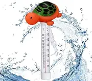 KKRAUS Digital Water Temperature Thermometer, Bath Pool Temperature Floating with String for Swimming Pools Spas Hot Tubs(A)