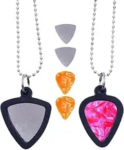 Acunny Guitar Pick Holder Necklace, Guitar Pick Holder | Acoustic Guitar Picks, Portable Music Accessories, Bass Game Supplies for Stage Concert Performance