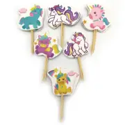 Cupcake Cake Toppers Unicorn 24pcs