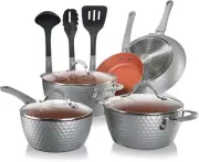Nonstick Cookware Excilon |Home Kitchen Ware Pots & Pan Set with Saucepan Frying