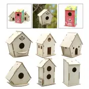 DIY Made of Wood, Bird House, Nesting Box, Ornament, Crafts, Handmade,