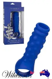 NEW California Exotic Admiral Liquid Silicone Beaded Penis Extension, Sex Toy