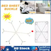 Elastic Straps Clips Crisscross Bed Sheet Grippers Suspender Mattress Fastener D