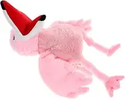 Kisangel Flamingo Plush Hand Puppet for Adorable Animal Design Soft Comfort for Storytelling Imaginative Play Safe Plush for Interaction Developmental Benefits
