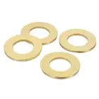 4Pcs Brass Flat Washer, M24 24 x 44 x 3mm Fenders Washers Assortment