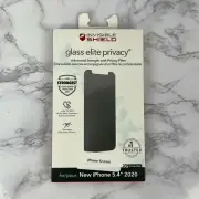 Zagg Invisible Sheild Glass Elite Privacy iPhone 12 Mini Screen Protector