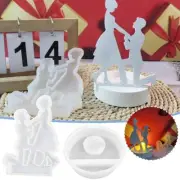 Candlestick Plaster Mold Proposal Ornaments X6E4