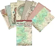 Stamperia A6 RICE PAPER BACKGROUNDS ALICE IN WONDERLAND - 8 SHEETS 10.5 x 14.8cm