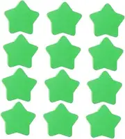 Homoyoyo 12pcs Mini Star Shaped Dry Erase Erasers Soft Felt for Whiteboards Chalkboards and Blackboards for Classroom Office and Home Use Versatile and