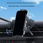 Folding Screen Car Phone Holder 15W Wireless Charger Smart Sensor Phone Ho A4V0