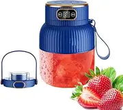 Blender - Blenders For Kitchen | Juicer Blender | Smoothie Blender | 600ml Smoothie Maker Portable Juicer Blender For Smoothies USB Rechargeable Food Mixing Machine Digital Display Juicer For Shakes