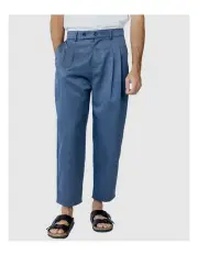 [Justin Cassin] Mooney Cropped Pant in Blue