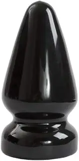 Doc Johnson Titanmen - Ass Servant - Massive Anal Plug - For Experienced Players - Traditional Shape - 3.7 Inch Width - Anal Toy - Black