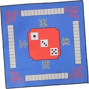 BRIGHTFUFU Sturdy Polyester Mahjong Table Mat Anti-Slip Cover 80x80cm Pattern Noise Reducti