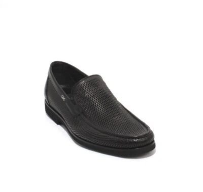 GoodMan 49451 Black Perforated Leather Elastic / Loafers Shoes 39 / US 6