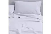 Canningvale Fitted Sheet Set Cozi Cotton Flannelette Bedding White