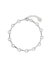 V BY Laura Vann Sterling Silver Chain Bracelet ONE SIZE