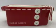 Mud Pie Secret Recipe Baking Pan Ceramic Bowl Mini LOAF 14 oz. Bread Pan