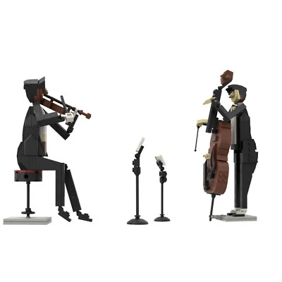 2-in-1 Bundled Violinist and Cellist Model 383 Pieces Building Toys Set
