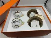 Hermes Cheval d'Orien Teacup & Saucer Set of 2, Porcelain New