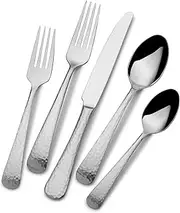 [Mikasa] Hammered Opulent 75-Piece Flatware Set