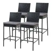 Gardeon 4-Piece Outdoor Bar Stools Dining Chair Ba