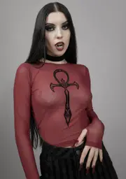 [Widow] Blood Moon Rising Mesh Top