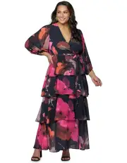 [Pink Dusk] Temptress Maxi Dress in Multi