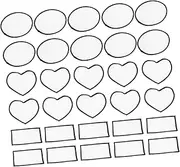 PLAFOPE 30pcs Hat Patches on Numbers on Patches Sublimation Applique Blank Clothes Patches for Clothes Supplies
