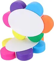 jojofuny 2PCS Petal Shape Highlighter Markers Vibrant Fluorescent Pens for Note Taking Art Projects and Smooth Writing No Ink Leakage for Students and Adults