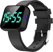 [findtime] Children's Digital Watch Fitness Watch Without App and Mobile Phone Pedometer Children Distance 16 Alarm Clock Coutdown Kids Watch LED Digital Watch Children Women Seniors Fitness Bracelet Boys Girls
