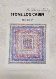 Stone Log Cabin Quilt Kit by Kaffe Fassett