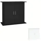 Aquarium Stand Fish Tank Cabinet Base Living Room Black Engineered Wood vidaXL
