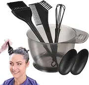 Mirpuytn Hair Dying Accessory Kit - Mixing Bowl Hair Dying Tools | Hair Coloring Kit, Coloring Applicator Brushes, Brush and Bowl Set for Hair Dying Bleaching