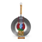 Ken Hom Excellence 32cm Carbon Steel Non-Stick Wok Cooking Pan w/ Handle Grey