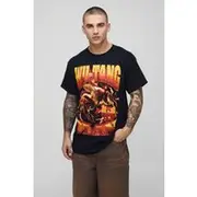 Mens Black Regular Fit Wu-Tang License T-Shirt
