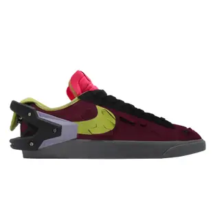 Nike 休閒鞋 Blazer Low X ACRONYM 男女鞋 限量 聯名款 酒紅 黃 DN2067-600