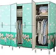 Portable Closet Portable Wardrobe Closet Steel Clothes Closet 35in/51in/66in Wardrobe Closet Fashion Wardrobe Saves Space Household Closet Spacious