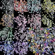 1000pc 1.5x3mm Water Drop Flat Face Flat Back Resin Crystal Rhinestones Applique